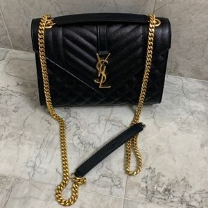 YSL Medium Envelope Chain Purse. Authentic!